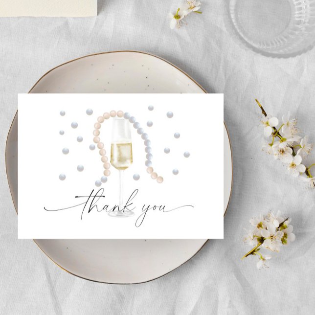 Pearls & Prosecco - merci douche nuptiale (Créateur téléchargé)