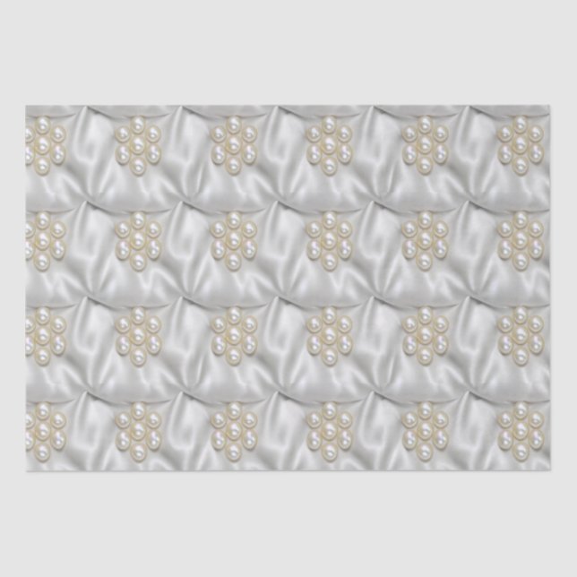 Pearls & Satin Tissue Paper (Front)