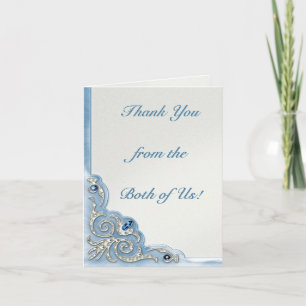 Pearly Blue (Thank You Note) Thank You Card