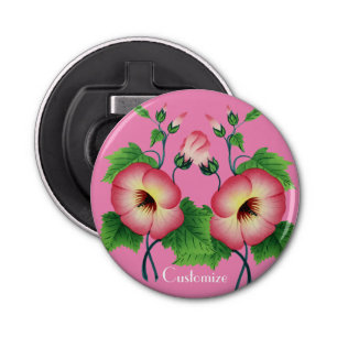 Pearly Pink Flowers Thunder_Cove  Bottle Opener