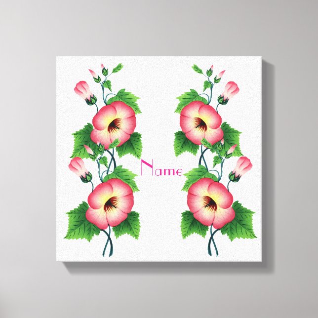 Pearly Pink Flowers Thunder_Cove   Canvas Print (Front)