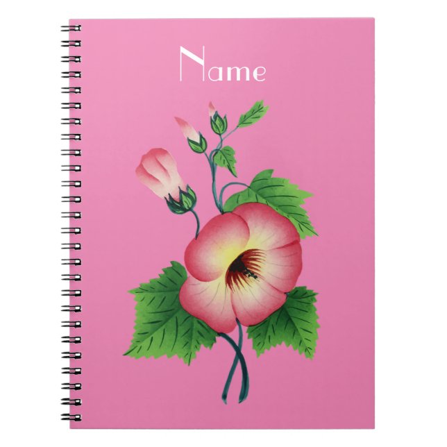 Pearly Pink Flowers Thunder_Cove  Notebook (Front)