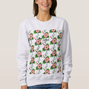 Pearly Pink Flowers Thunder_Cove Sweatshirt