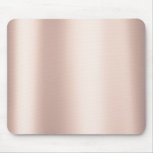 Pearly Pink Rose Ballet Blush Gold Metallic Mouse Pad