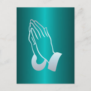 Pearly Praying Hands Postcard