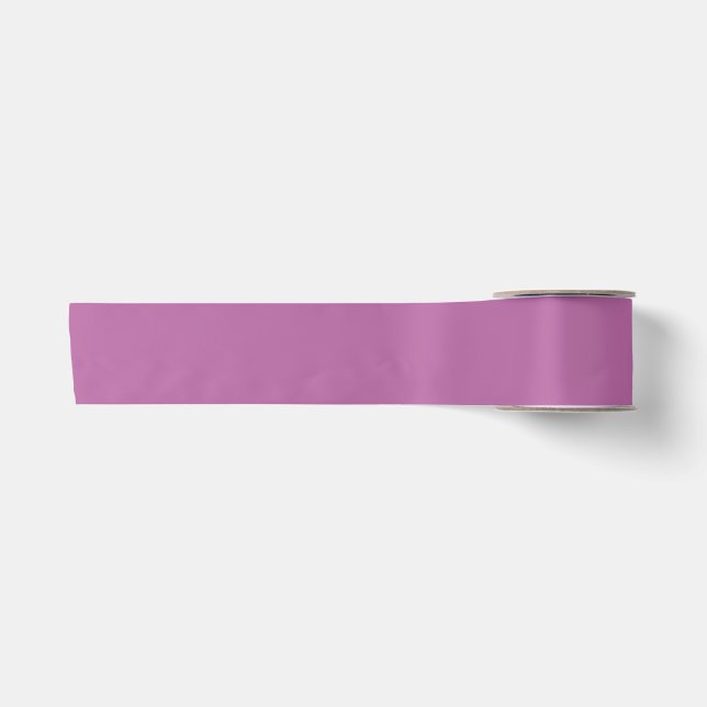 Pearly Purple Solid Colour Satin Ribbon (Front)