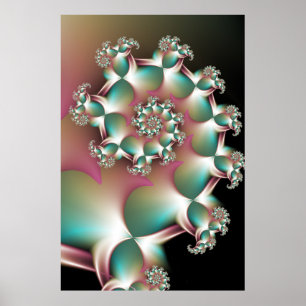 Pearly Spiral Poster