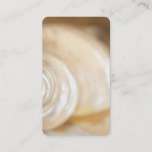 Pearly White Sea Shell Marine Nature Business Card