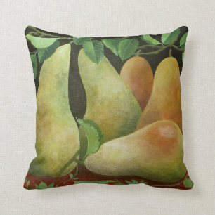Pears 2014 throw pillow