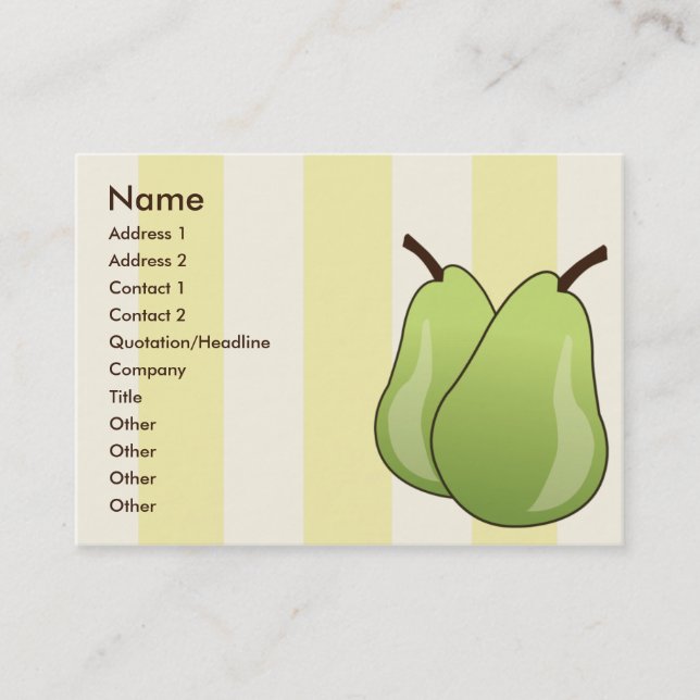 Pears - Chubby Business Card (Front)