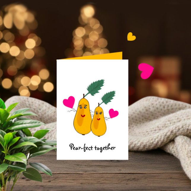 Pears couple for Valentine’s Day Holiday Card (Creator Uploaded)