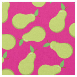 Pears Cute Fruit Kitchen Pink Fabric
