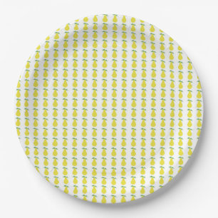 Pears delight pattern paper plate