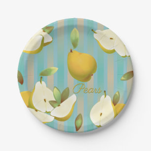 Pears Fruit Cocktail Party Paper Plate