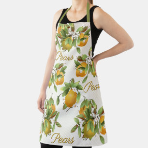 Pears Fruit Waffle Pattern Apron