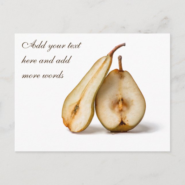 Pears - My Sweet And Perfect Half Postcard (Front)
