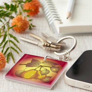 Pears On A Tree Keychain