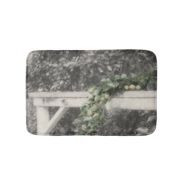 Pears On Hitching Post Nature Bath Mat (Front)