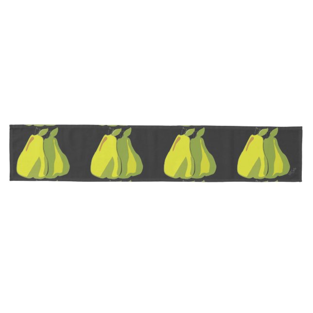 Pears Outline Medium Table Runner (Horizontal)