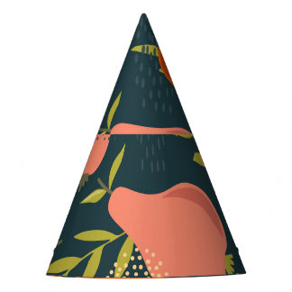 Pears Overlap: Colourful Vintage Wallpaper Party Hat