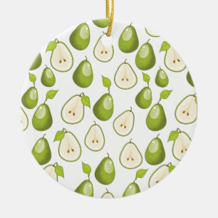 Pears Pattern Ceramic Ornament