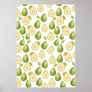 Pears Pattern Poster