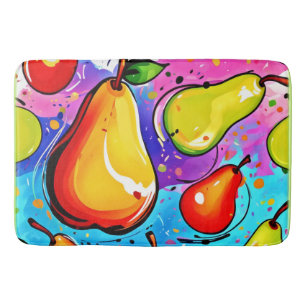 Pears Pop Art Bath Mat