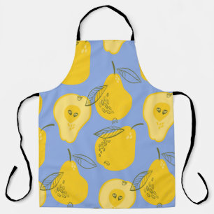 Pears seamless pattern apron