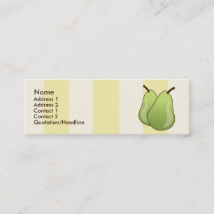 Pears - Skinny Mini Business Card
