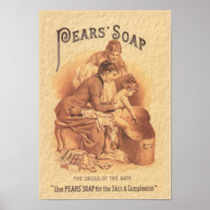 Pears Soap Bathing the Child Poster