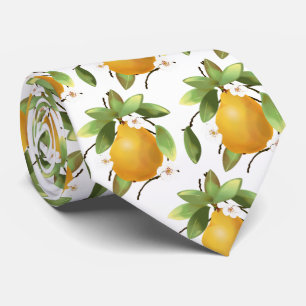 Pears with Flowers Tie