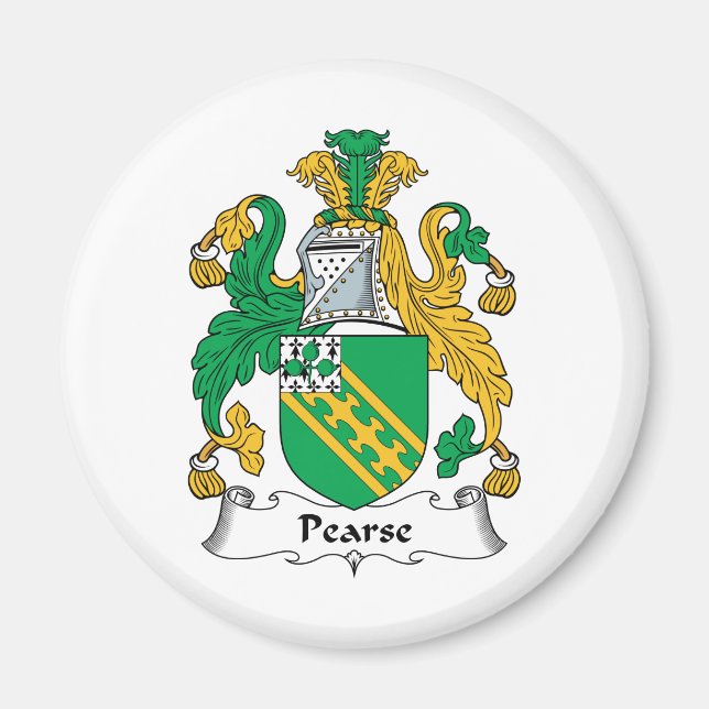 Pearse Family Crest Magnet (Front)