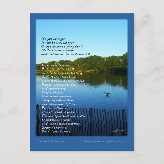 Pearson's Disease - Chris Pearson Postcard (Front)