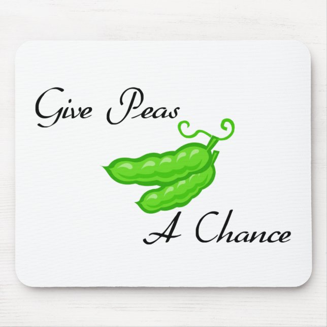 peas a chance mouse pad (Front)
