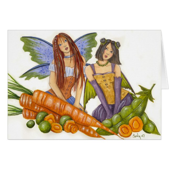 Peas and Carrots Card (Front Horizontal)