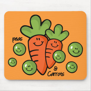 Peas And Carrots Mouse Pad