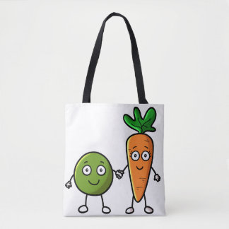 Peas and carrots shopping bag