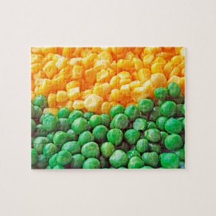 Peas and sweetcorn jigsaw puzzle