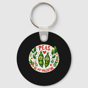 Peas Be My Valentine - Valentine's Joy Keychain