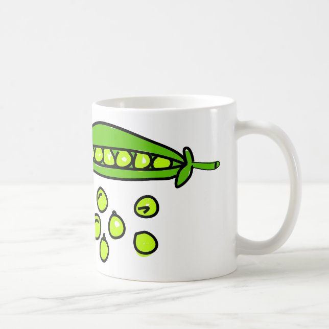 peas coffee mug (Right)
