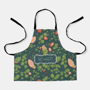 Peas Floral Colourful Personalized Pattern Apron