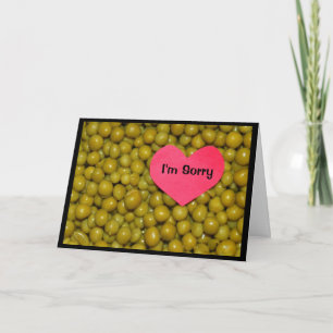 Peas Forgive Me Card