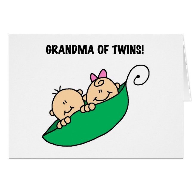 Peas in a Pod Grandma of Twins (Front Horizontal)