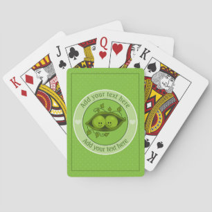 Peas In A Pod Personalized Playing Cards