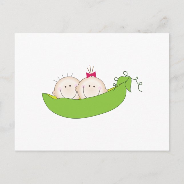 Peas In A Pod Postcard (Front)