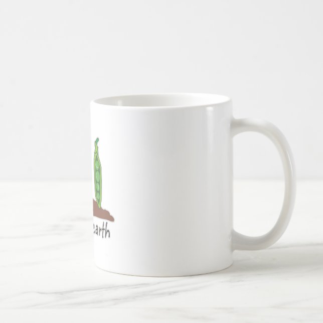 Peas on Earth Coffee Mug (Right)