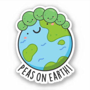 Peas On Earth Funny Veggie Peace Pun 