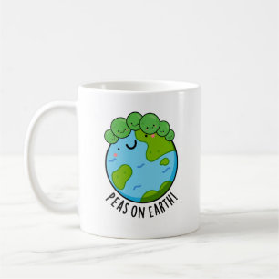 Peas On Earth Funny Veggie Peace Pun Coffee Mug