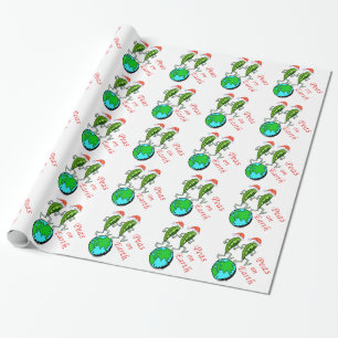 Peas on Earth Holiday Wrapping Paper