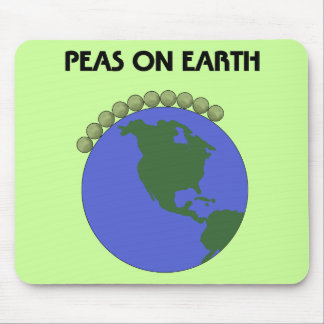 Peas On Earth Mouse Pad